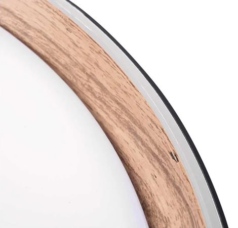 ZM5117 LED přisazené svítidlo ILVI, kruhové 45W, stmívání+CCT, černá+dřevo 6