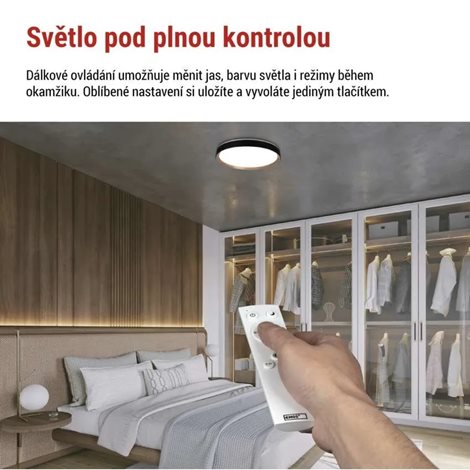 ZM5117 LED přisazené svítidlo ILVI, kruhové 45W, stmívání+CCT, černá+dřevo 14