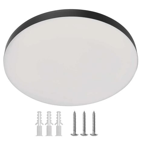 ZM7154 LED přisazené svítidlo DIONI kruhové, černé, 18W, 2160lm, IP55, se změnou CCT 8