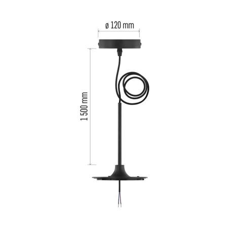 ZM9001 Závěsný kit pro LED svítidlo DIONI černý 8
