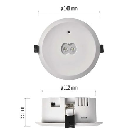 ZN1320 Nouzové svítidlo ORSU 6W 450lm 3h MT 13