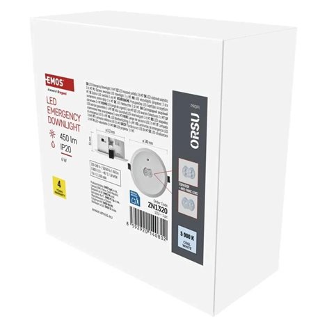 ZN1320 Nouzové svítidlo ORSU 6W 450lm 3h MT 16