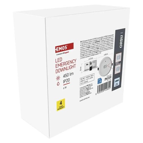 ZN1320 Nouzové svítidlo ORSU 6W 450lm 3h MT 17