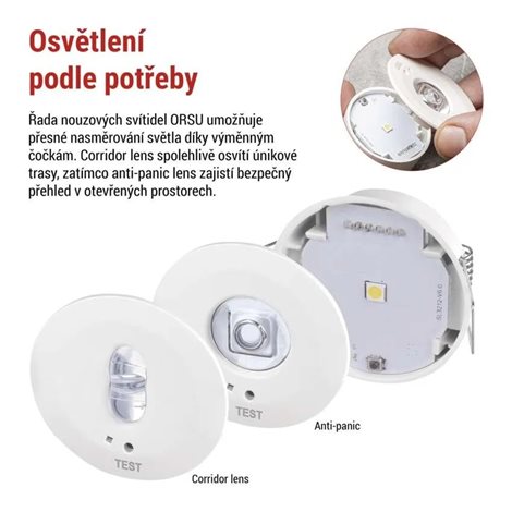 ZN1330 Nouzové svítidlo ORSU 1W 130lm 3h MT 11