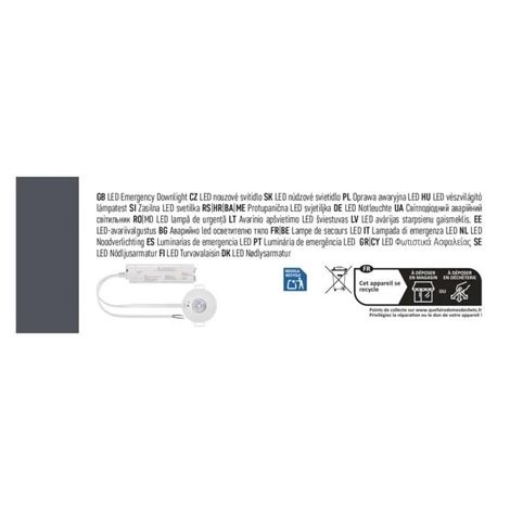 ZN1330 Nouzové svítidlo ORSU 1W 130lm 3h MT 17