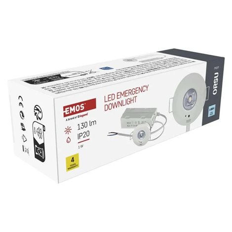 ZN1330 Nouzové svítidlo ORSU 1W 130lm 3h MT 19