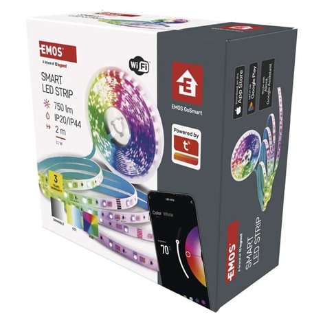 ZPW218R GoSmart LED pásek WiFi 2m, 11W, 450lm, RGB/CCT 14
