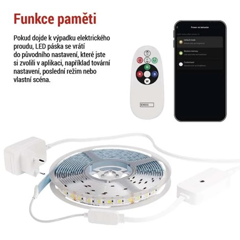 ZPW518R GoSmart LED pásek WiFi 5 m, 22W, 1000lm, RGB/CCT 10