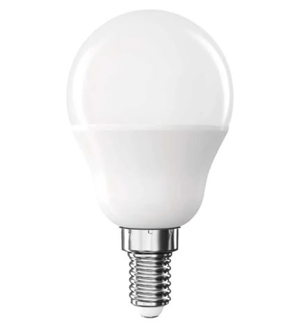 ZQ1E44 LED žárovka Classic Mini Globe / E14 / 6,5 W (60 W) / 806 lm / studená bílá 1
