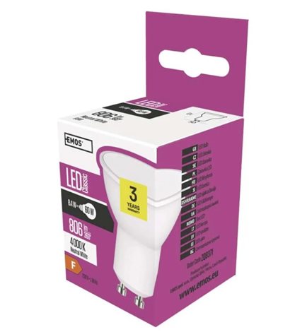 ZQ8371 LED CLS MR16 9W(60W) 806lm GU10 NW 5