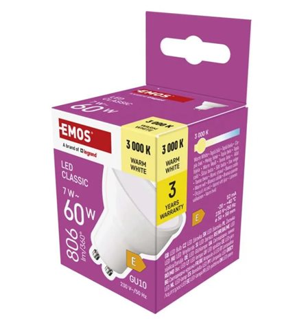 ZQ8E42 LED žárovka Classic MR16 / GU10 / 7 W (60 W) / 806 lm / teplá bílá 4