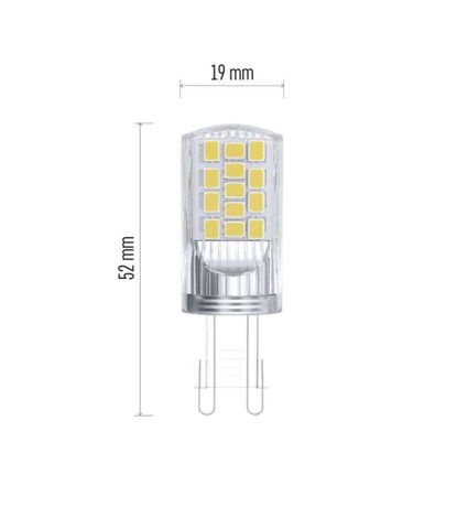 ZQ9545 LED CLS JC 4W(40W) 470lm G9 NW 3