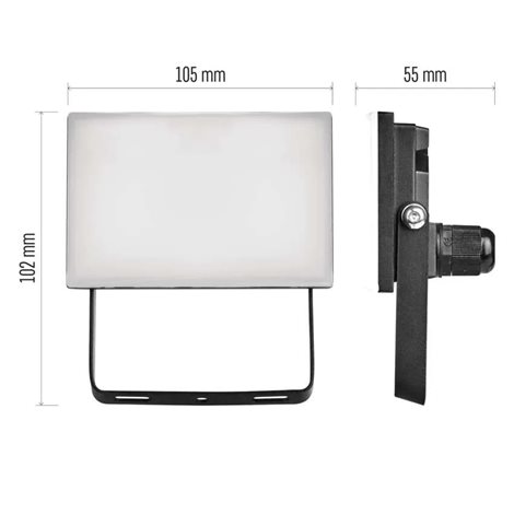 ZS2512 LED reflektor TAMBO, 10 W, 1000 lm, IP65, černý 8