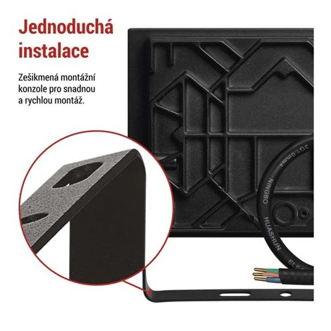 ZS2532 LED reflektor TAMBO, 30 W, 3000l m, IP65, černý 10