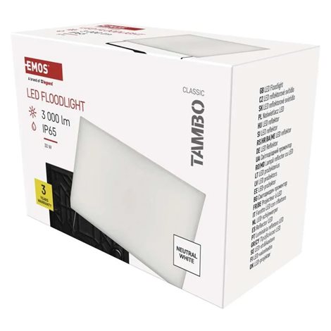 ZS2532 LED reflektor TAMBO, 30 W, 3000l m, IP65, černý 18