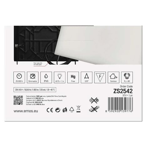 ZS2542 LED reflektor TAMBO, 50 W, 5000 lm, IP65, černý 16