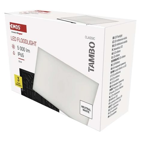 ZS2542 LED reflektor TAMBO, 50 W, 5000 lm, IP65, černý 18