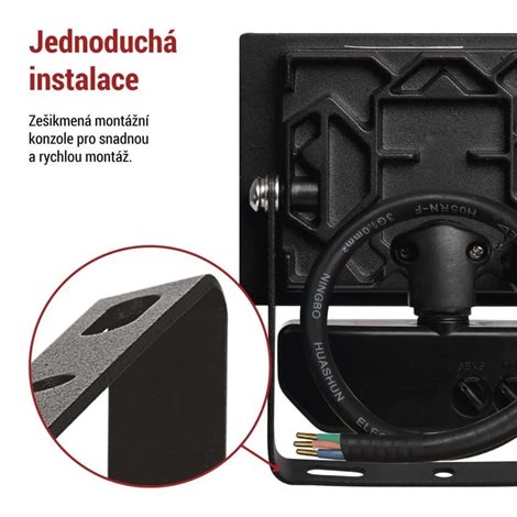 ZS2912 LED reflektor TAMBO se senzorem pohybu, 10 W, 1000 lm, černý 11