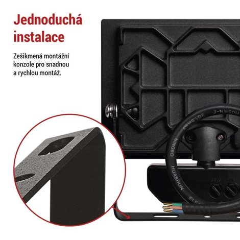 LED Reflektor TAMBO PIR ZS2922 13,5x6,4x16,5cm 20W 2000lm 4000K IP54 10