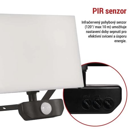 ZS2942 LED reflektor TAMBO se senzorem pohybu, 50 W, 5000 lm, černý 9