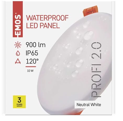 LED Panel VIXXO ZV1132 kruh 11W, 850lm, 4000K, IP65, 12,5cm 7