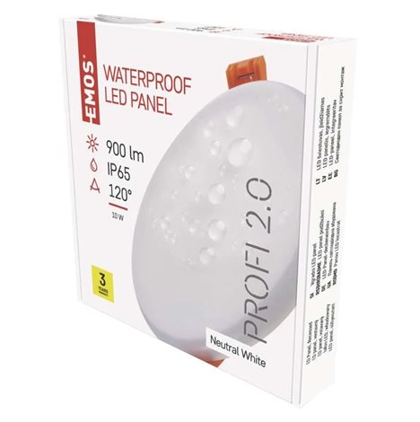 LED Panel VIXXO ZV1132 kruh 11W, 850lm, 4000K, IP65, 12,5cm 8