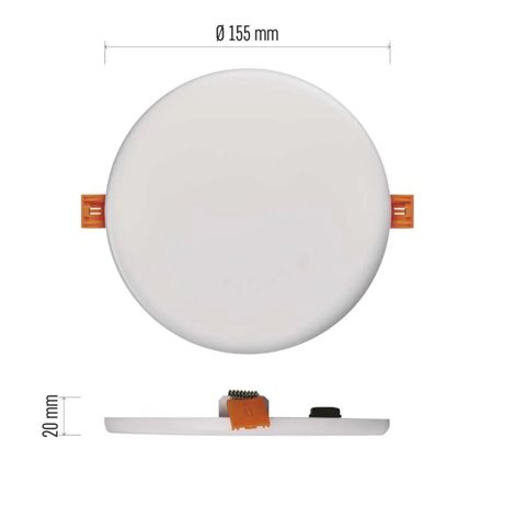 LED Panel VIXXO ZV1142 kruh 13W, 1180lm, 4000K, IP65, 15,5cm 6