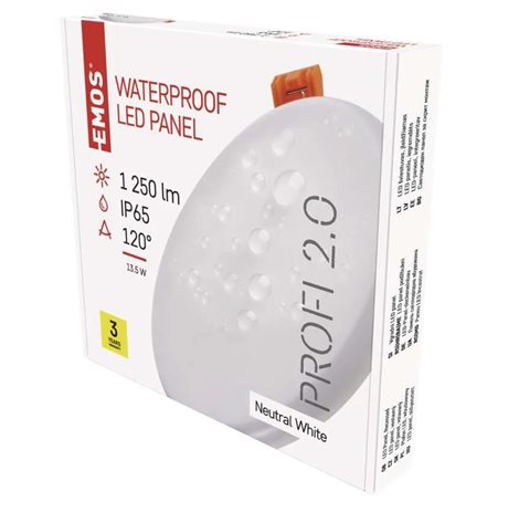 LED Panel VIXXO ZV1142 kruh 13W, 1180lm, 4000K, IP65, 15,5cm 8
