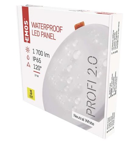 LED Panel VIXXO ZV1152 kruh 18W, 1530lm, 4000K, IP65, 18,5cm 8