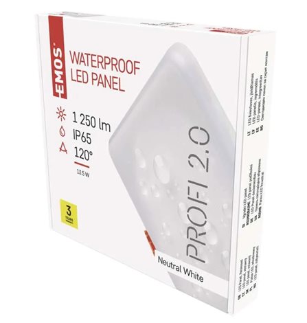 LED Panel VIXXO ZV2142 čtverec 13W, 1180lm, 4000K, IP65, 15,5x15,5cm 8