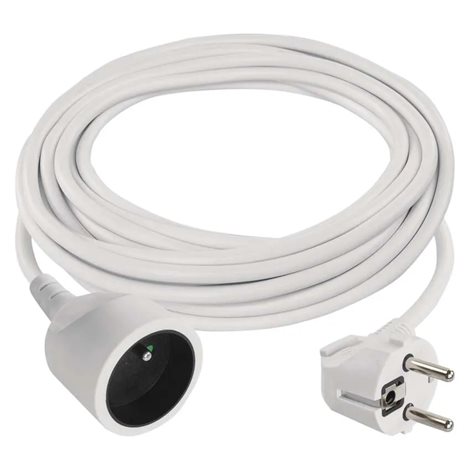 P0117 Prodlužovací kabel 7m, 1zásuvka, bílý, PVC, 1mm2 1