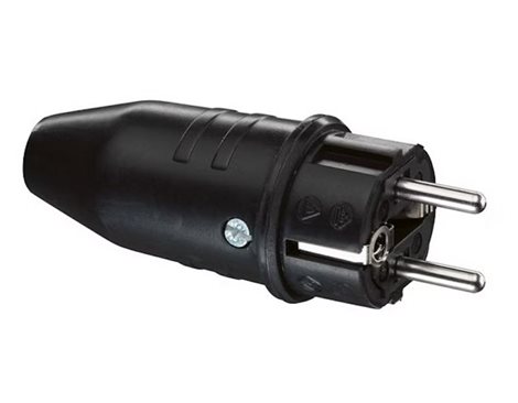 Vidlice gumová Expert 3x2,5mm2, rychlouzávěr, černá IP44 (1129190) 1