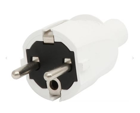Vidlice Euro PVC šedá IP20 (1418060) 1