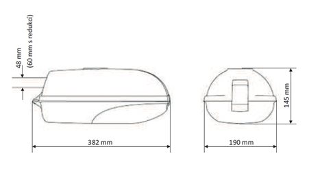 Nano 1 LED pouliční svítidlo /5102/16LED 40W na výložník D48 5