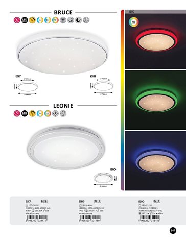 1510 LED Stmívatelné stropní svítidlo na dálkové ovládání RGB LED/32W/230V 11