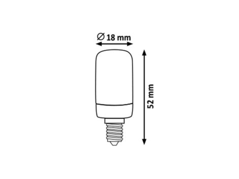 1589 SMD-LED žárovka LED T18 E14 1,8W, 130 lm, 4000K 2