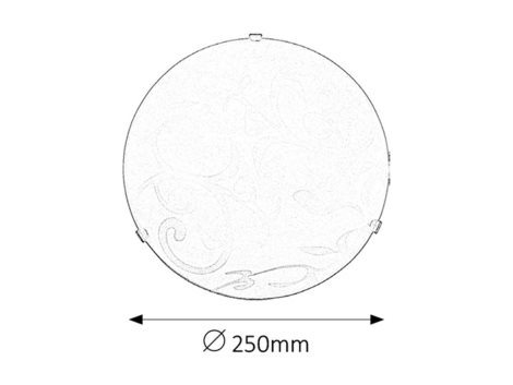 1845 Scroll Kulaté stropní či nástěnné svítidlo 60W IP20 1xE27 3