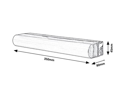 2065 Matt nástěnné svítidlo LED š.350mm 10W/960lm 4000K IP44 chromová, bílá 3