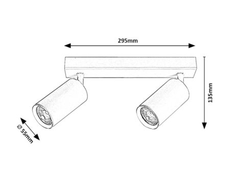 2082 LED nástěnné svítidlo Solo bílé 4