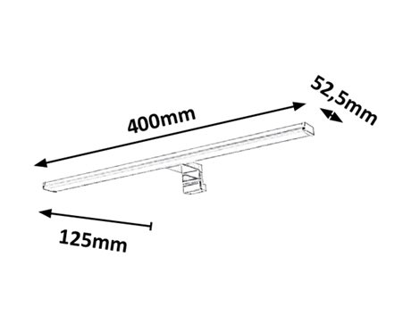 2114 Nástěnné koupelnové svítidlo LEVON s možností montáže na zrcadlo nebo škříňku IP44, 40cm 6