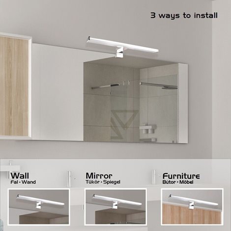 2115 Nástěnné koupelnové svítidlo LEVON 3v1 LED 600mm 12W/840lm 4000K IP44 4