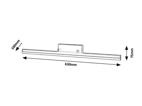 2167 LED koupelnové nástěnné svítidlo nad zrcadlo EVAN 1x18W 1850lm 4000K IP44 - černá, bílá 2