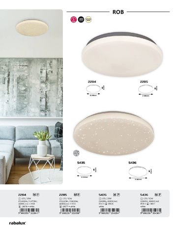 2285 Stropní svítidlo Rob bílá LED 32W 2600lm 5