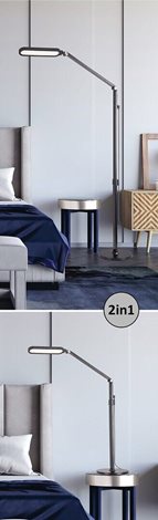 2310 LED Stmívatelná stojací lampa Draco LED/13W/230V 3000-6000K černá 9