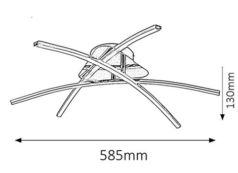 2504 LED Stropní svítidlo ALEXIS 3xLED/7W 4
