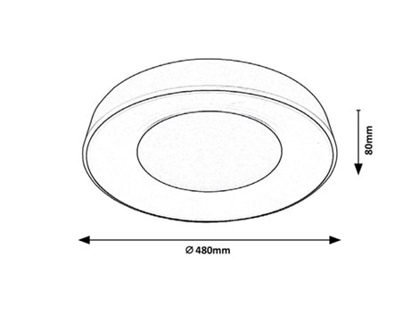3083 LED stropní svítidlo CEILO v bílé barvě, stmívatelné ovladačem, 38W, 3000 - 6500K, Ø 48cm 7