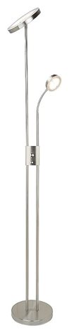 3239 LED Stmívatelná stojací lampa Ophus LED/18,5W/230V + LED/4,5W matný chrom 1