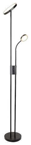 3240 LED Stmívatelná stojací lampa Ophus LED/18,5W/230V + LED/4,5W černá 1