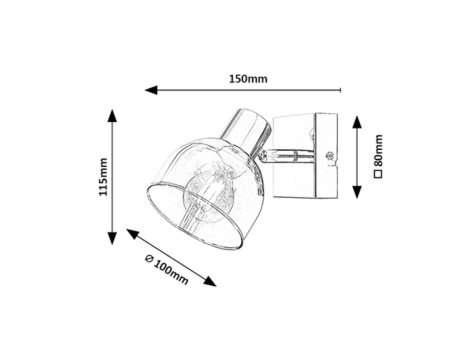 3248 Nástěnné bodové svítidlo 1xE14/40W/230V TARIEN 2