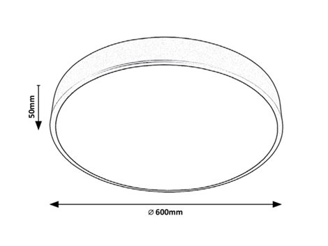3317 LED Stmívatelné stropní svítidlo Tesia LED/60W/230V 60 cm + DO 3